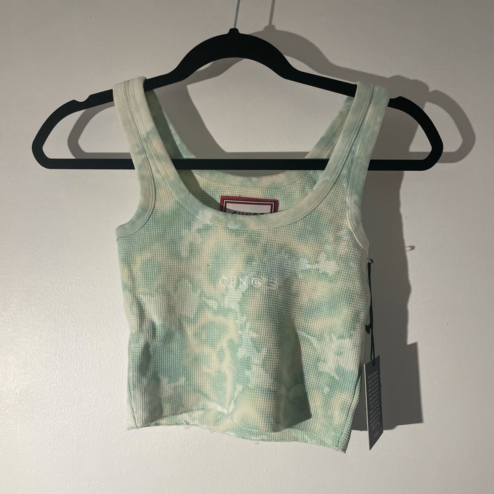 Chnge ribbed cropped tank